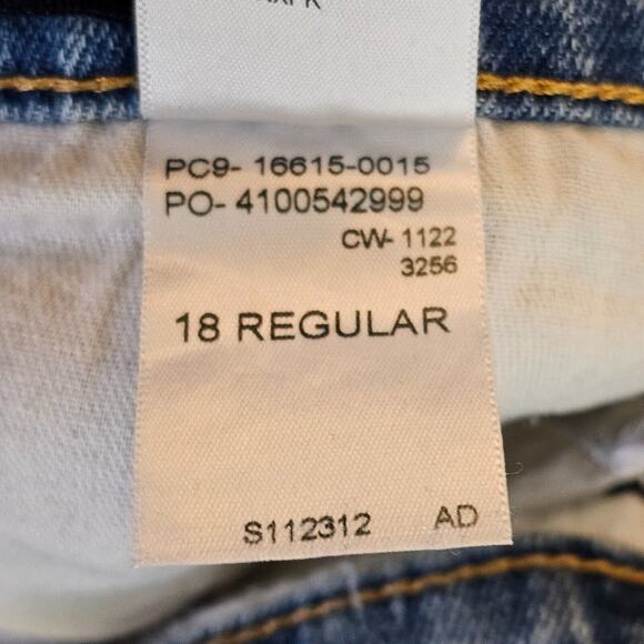 Signature by Levi Strauss & Co. Jeans Boys 18 Blue Taper Stretch Denim 31x28.5 - Picture 11 of 14